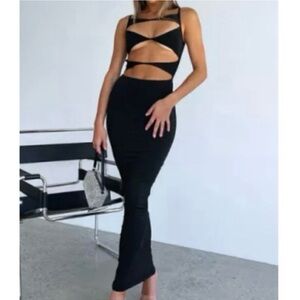 White Fox All I Want Is You Midi Dress Size XS NWT